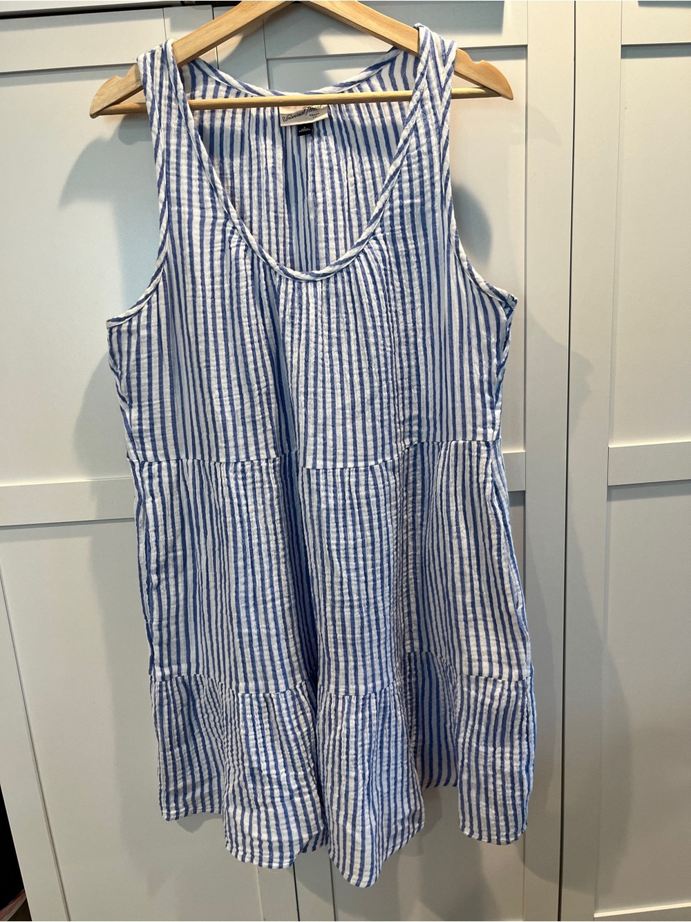 Universal Thread Blue and White Striped Dress